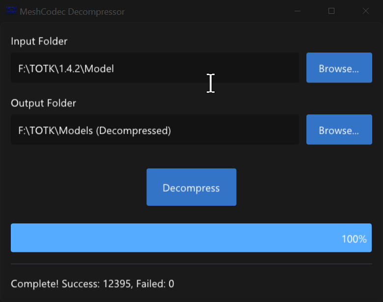 MeshCodec Decompressor Modding Tool for The Legend of Zelda: Tears of ...